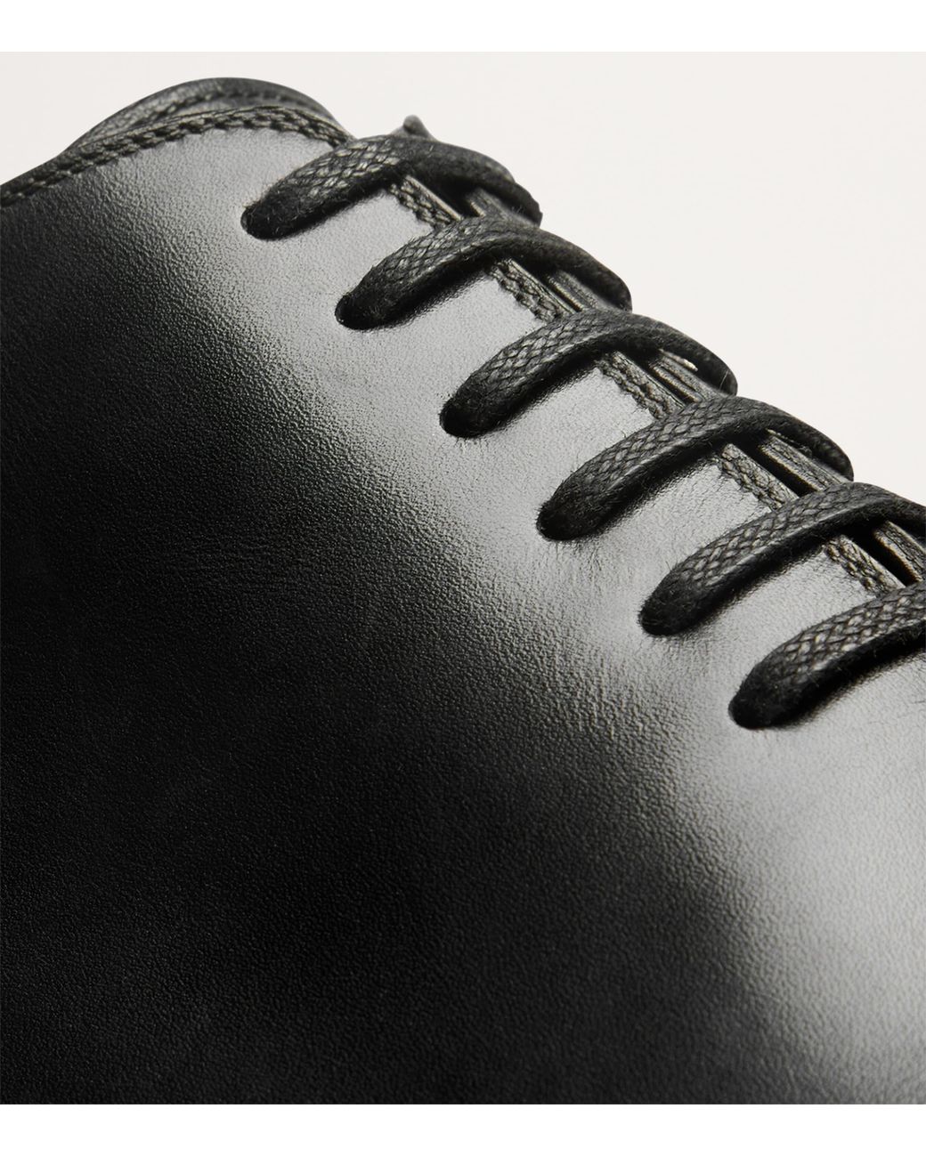 Tom Ford Black Burnished Leather Elkan Lace-Up Shoes for men