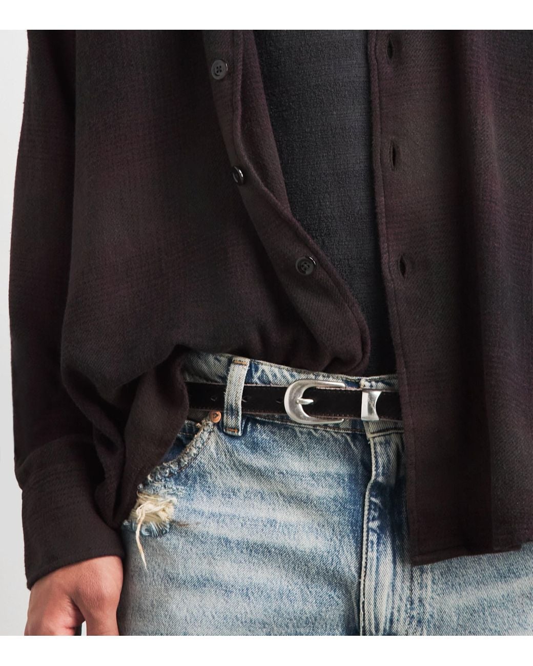 Our Legacy Black Check Above Shirt for men