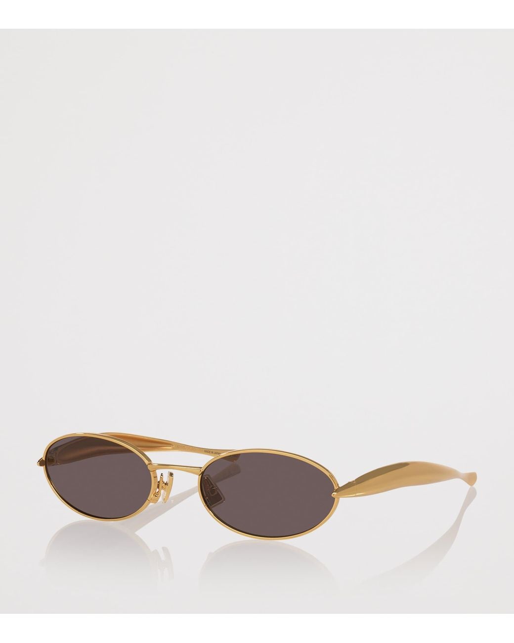 Bottega Veneta Metallic Oval Sardine Sunglasses