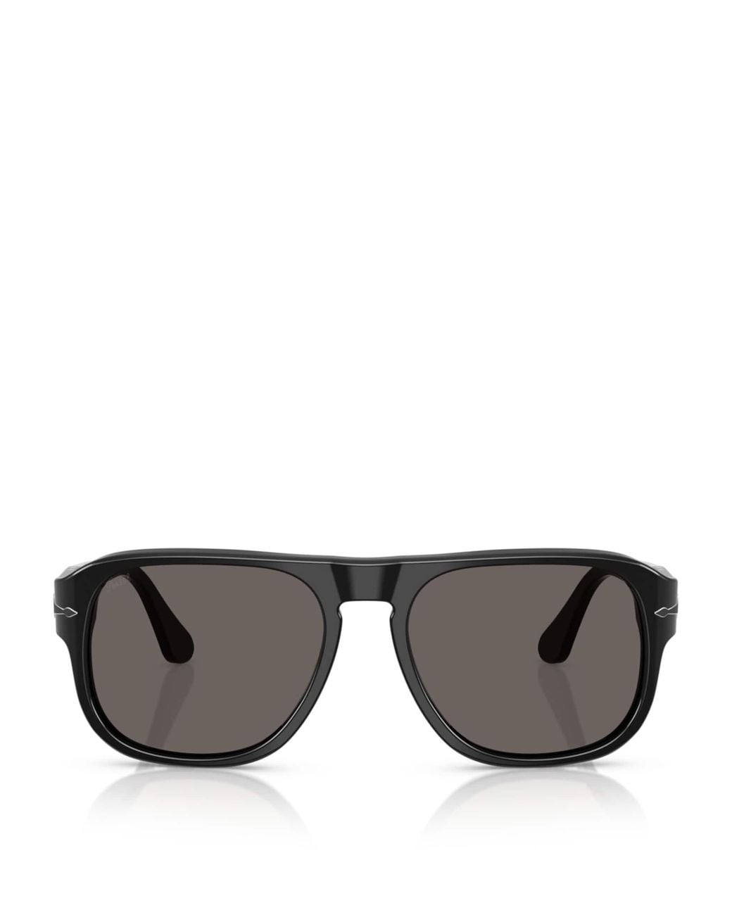 Persol Gray Acetate Jean Rectangle Sunglasses