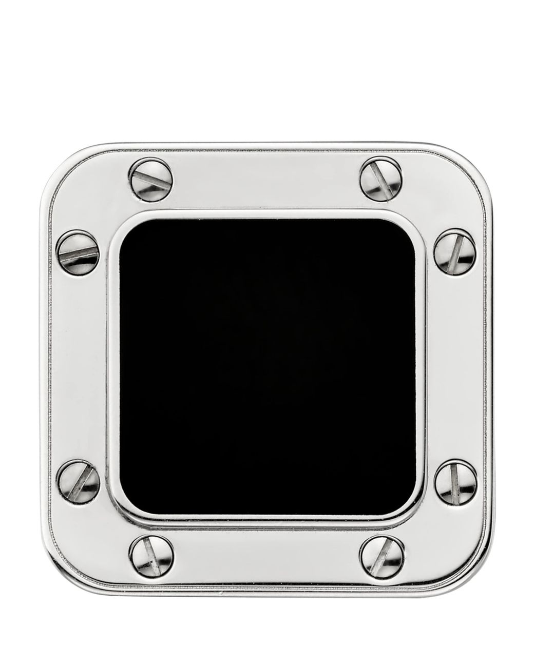 Cartier Black Sterling Santos De Cufflinks for men
