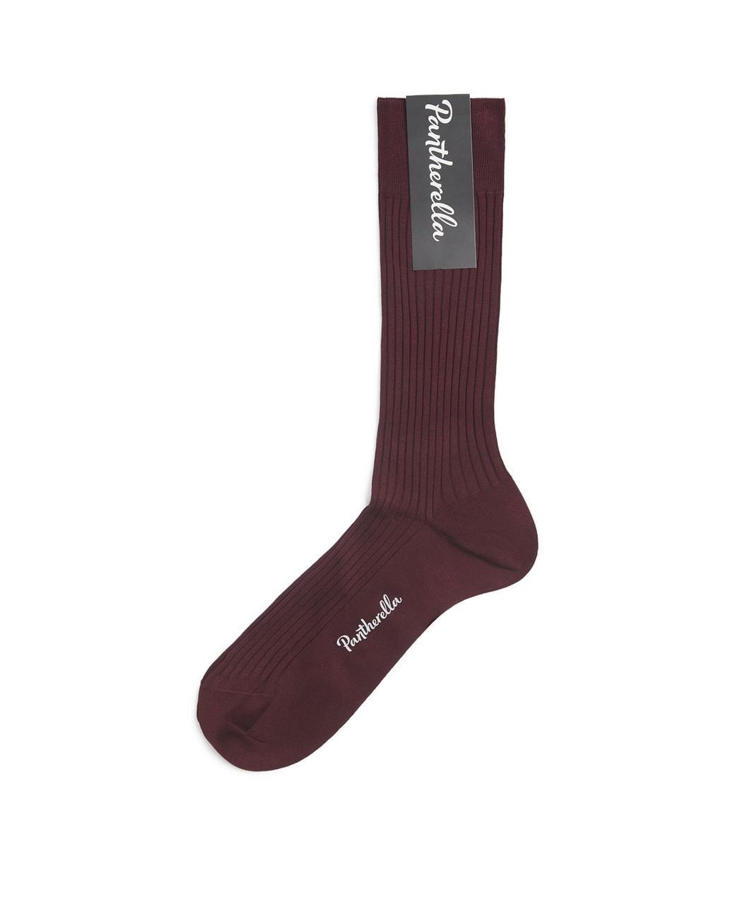 Pantherella Brown Ribbed Danvers Socks for men