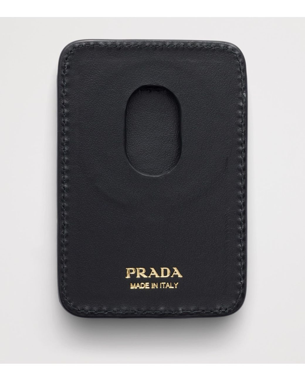 Prada Black Saffiano Leather Card Holder