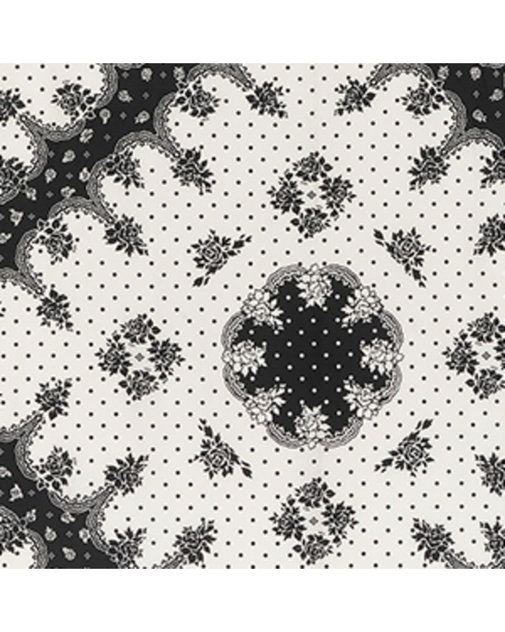 Givenchy Black Cotton-Silk Printed Shawl