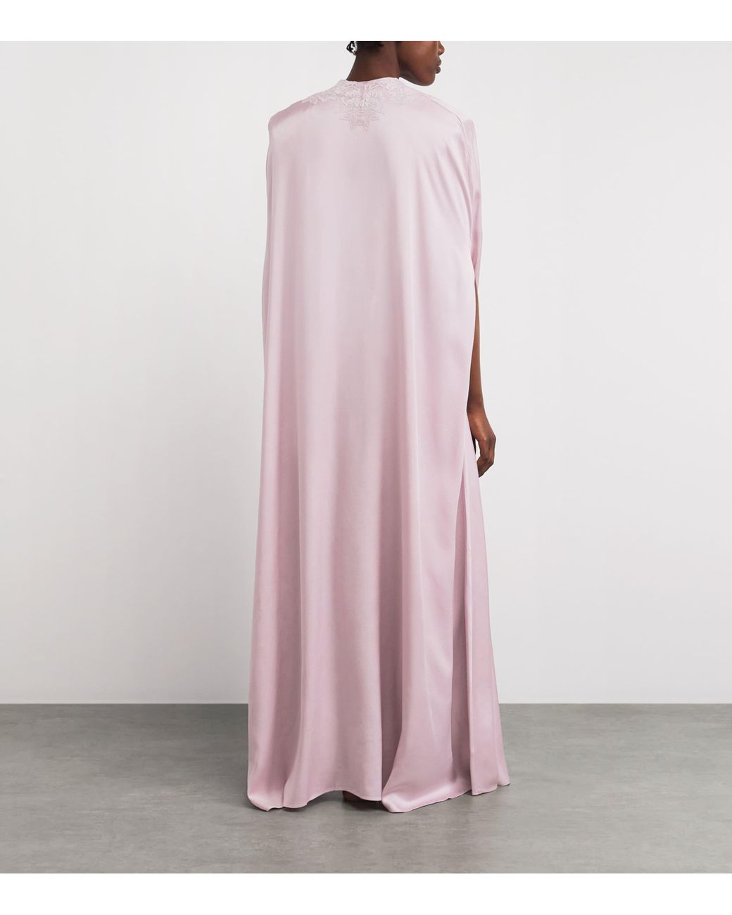Bocan Pink Lace-Trim Beatrice Cape