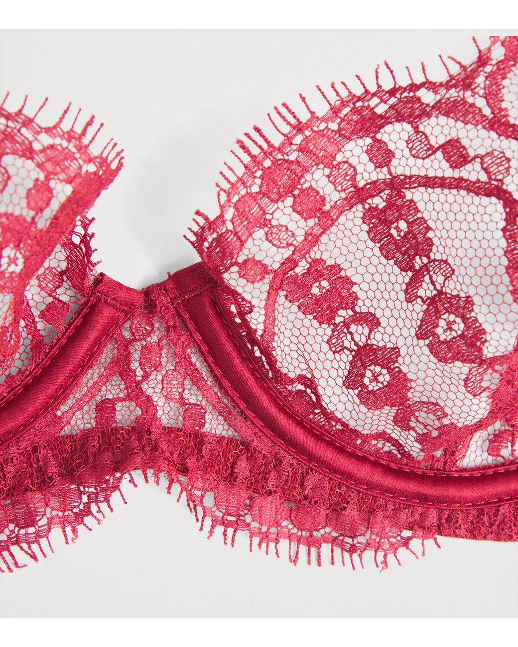 Coco De Mer Red Lace Renata Plunge Bra