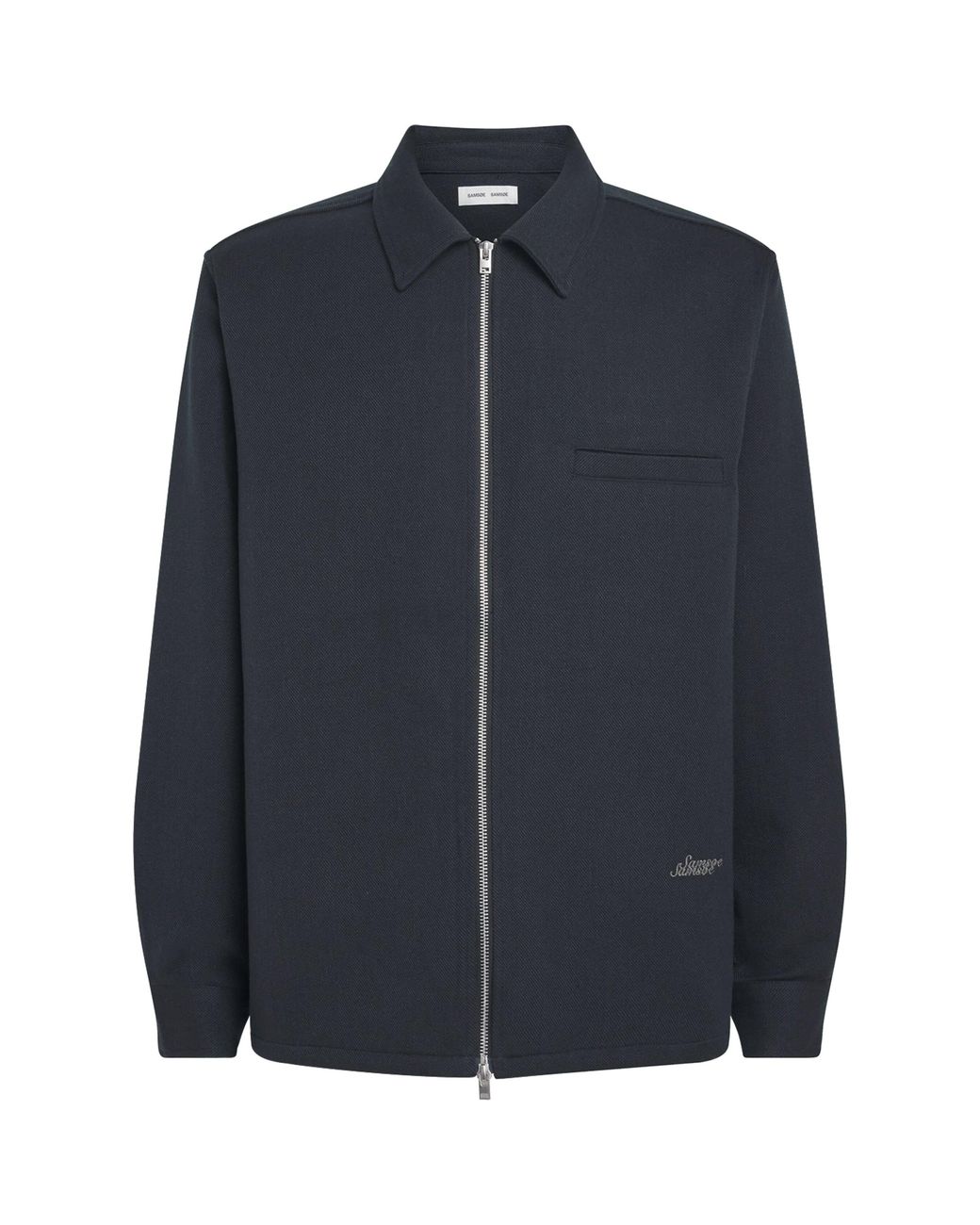 Samsøe & Samsøe Blue Organic Cotton-Blend Sadamon Jacket for men