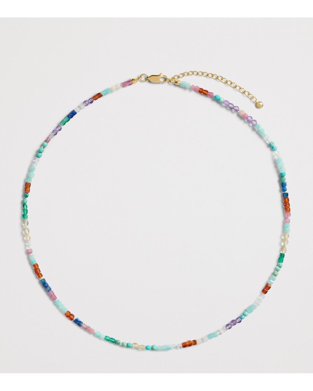Monica Vinader Metallic Mini Vermeil And Gemstone Freedom Necklace