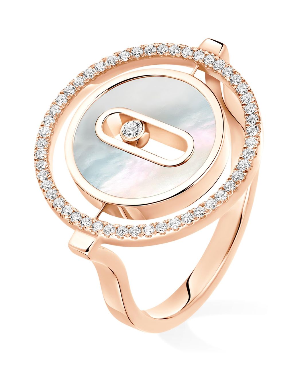 Messika Metallic Lucky Move, Diamond And Mother-Of-Pearl Ring