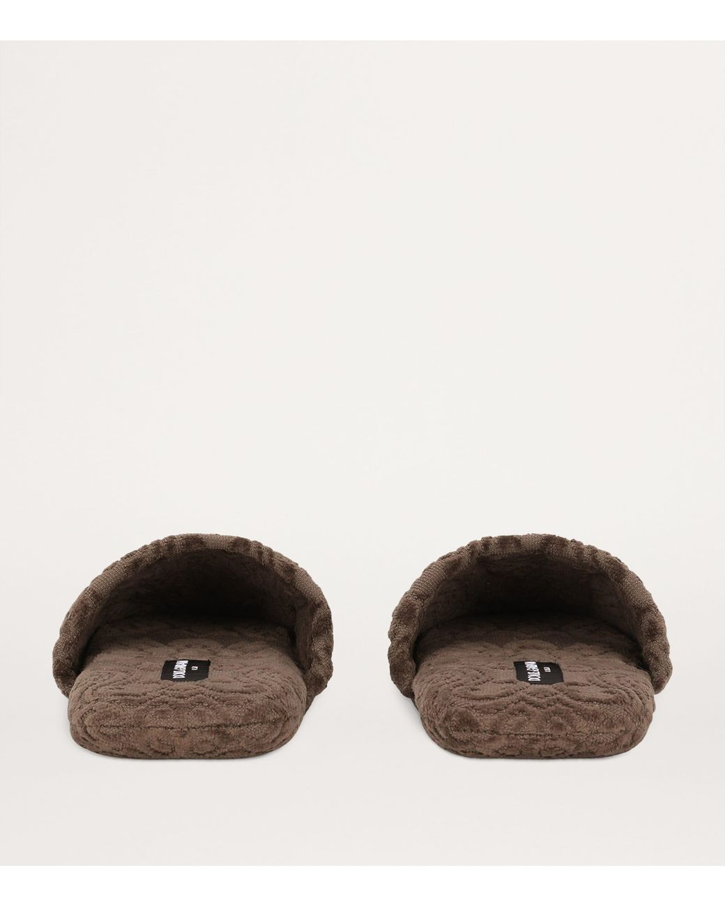 Dolce & Gabbana Brown Terry Cotton Dg Slippers for men