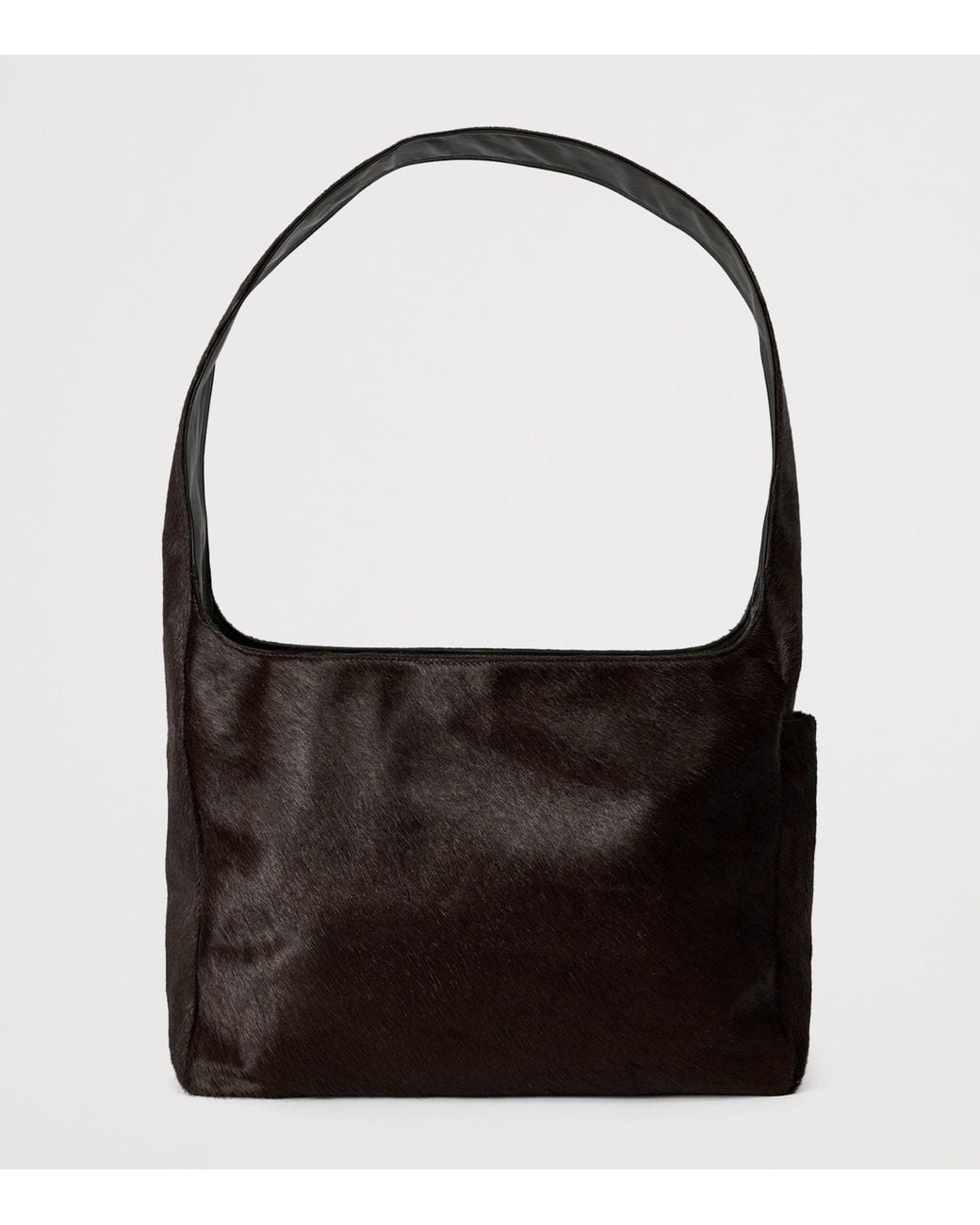 Our Legacy Black Grande Hair Hide Brick Bag for men