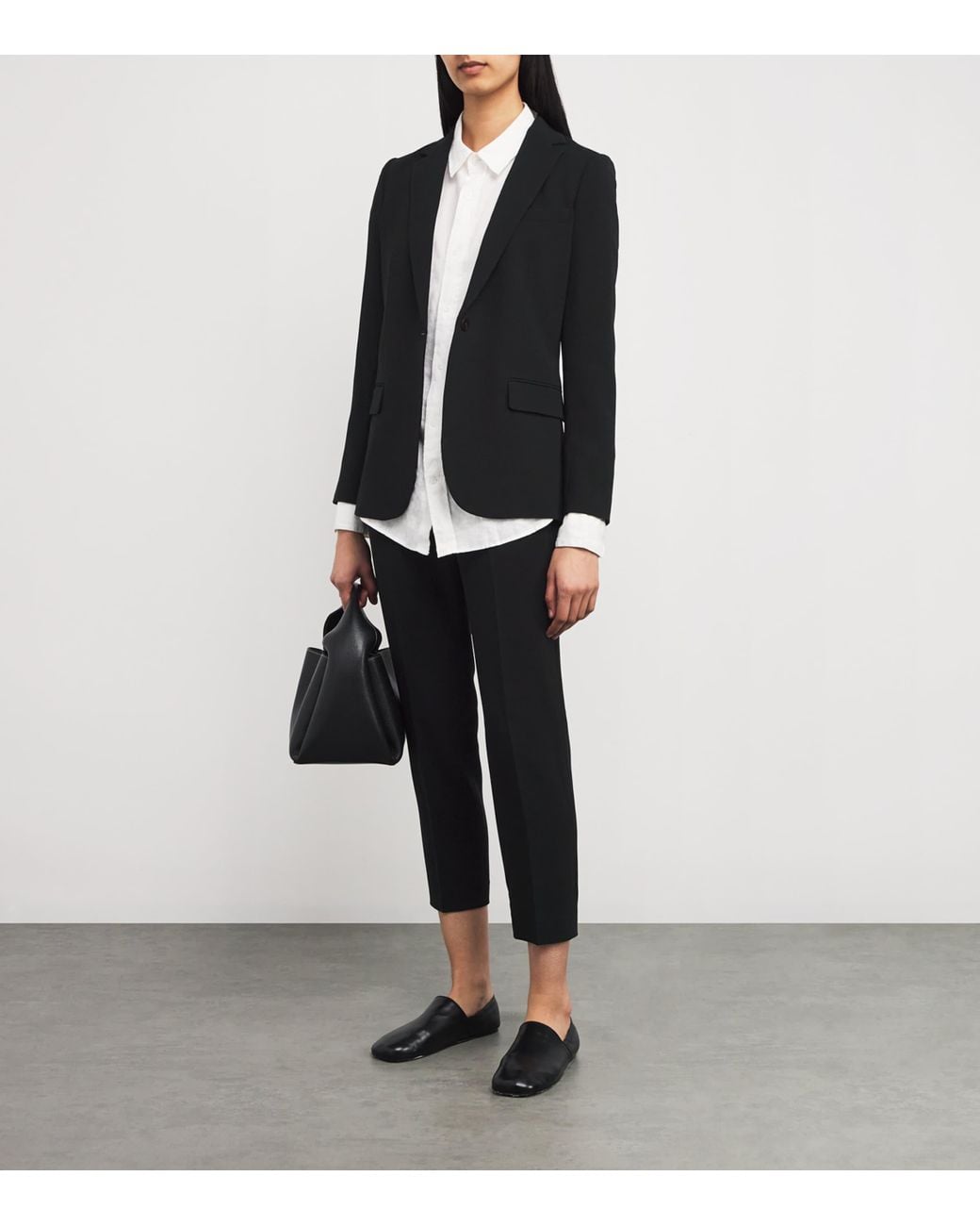 Theory Black Admiral Crepe Staple Blazer