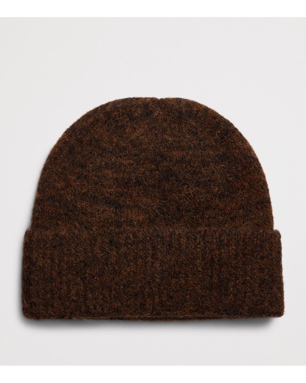 Represent Brown Wool-Blend Logo Beanie for men
