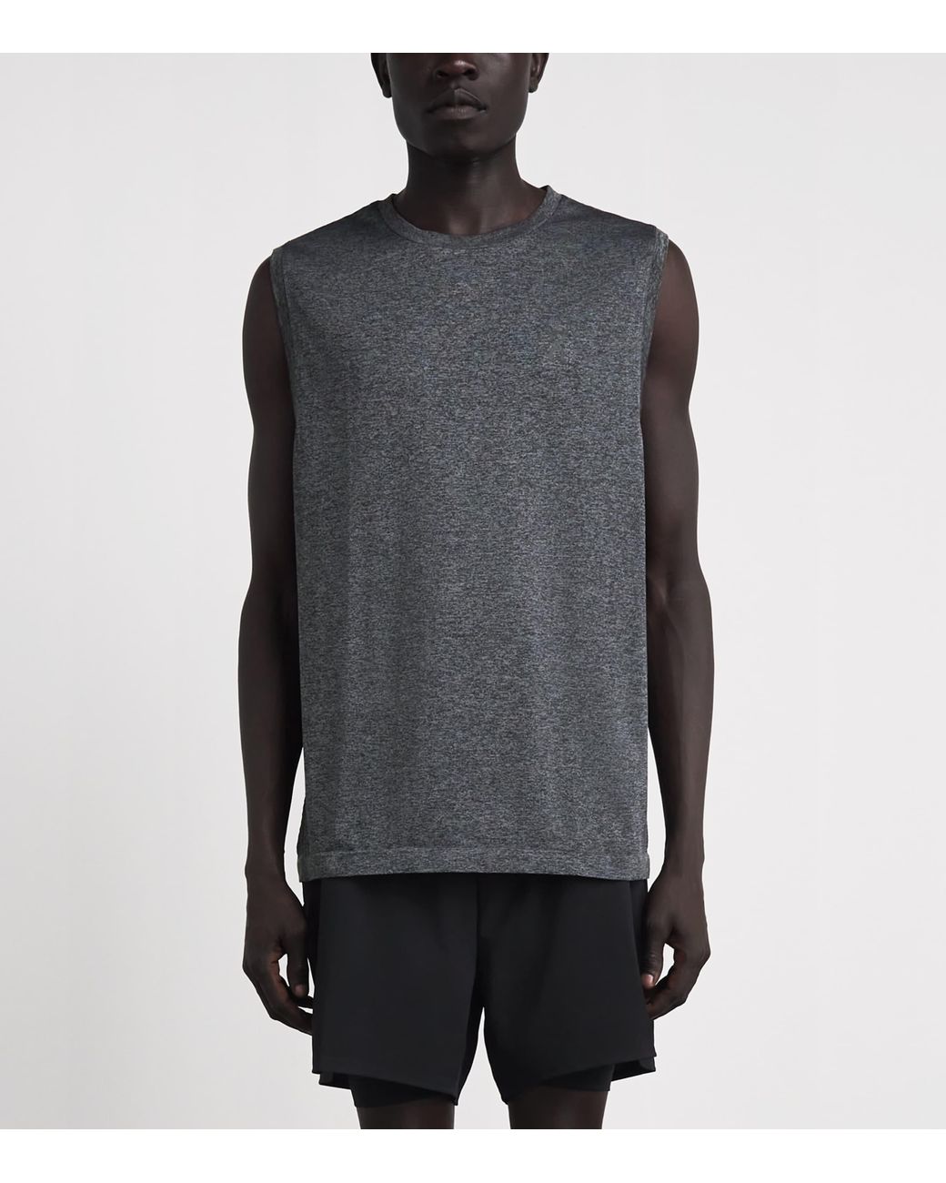 On Shoes Gray Train Flex Sleeveless Top for men