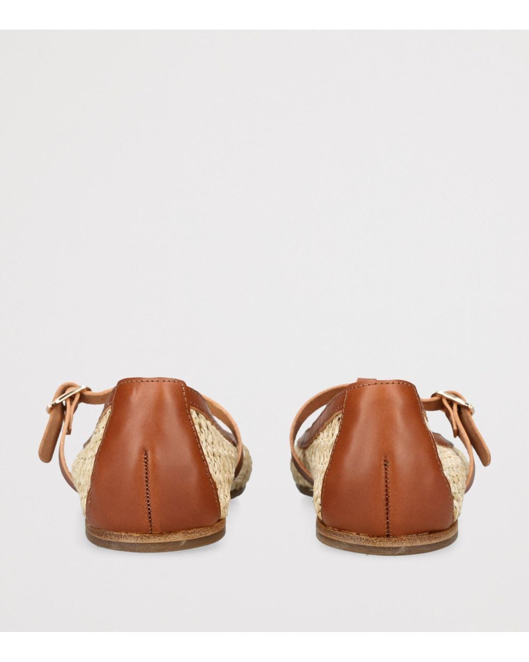 Ancient Greek Sandals Brown Woven Aerati Ballet Flats