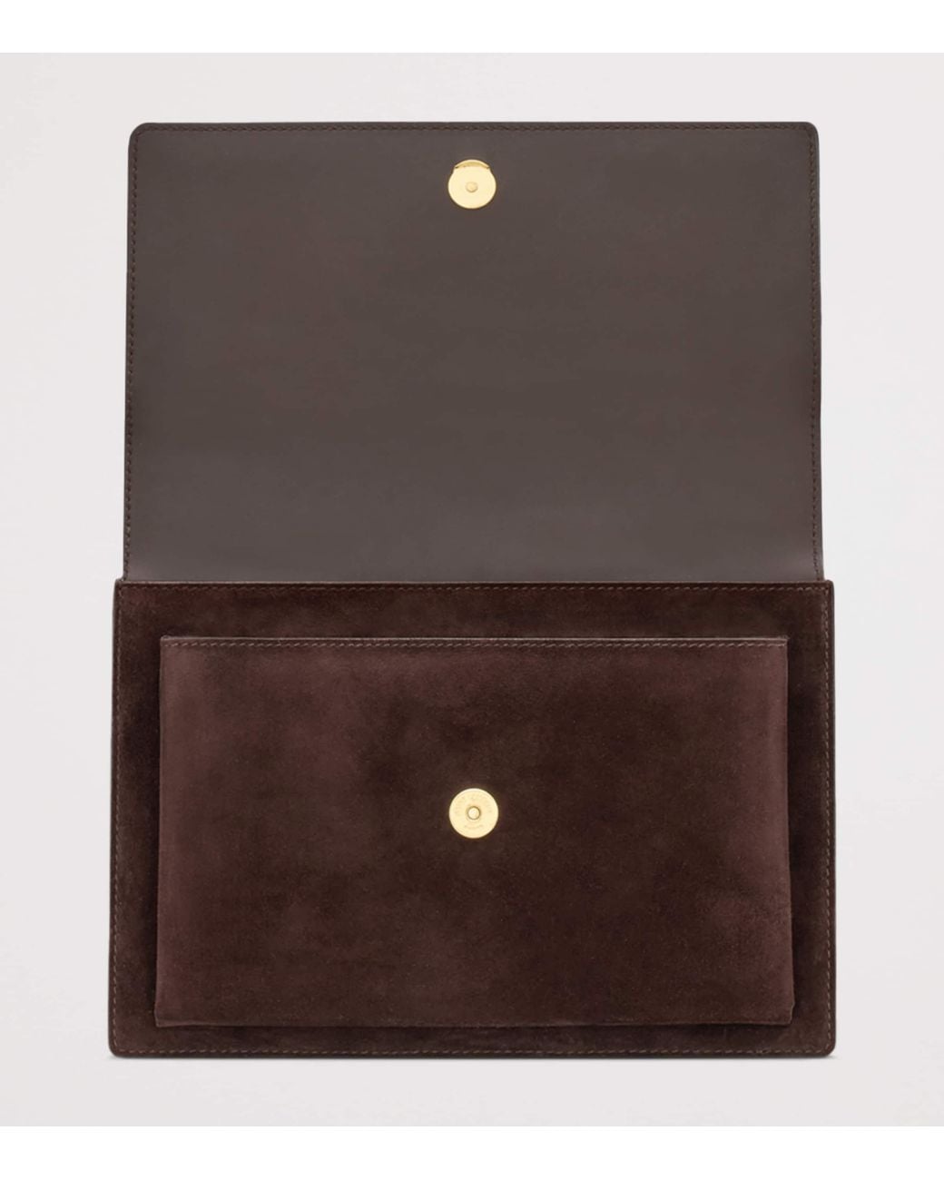 Saint Laurent Brown Medium Suede Sunset Shoulder Bag