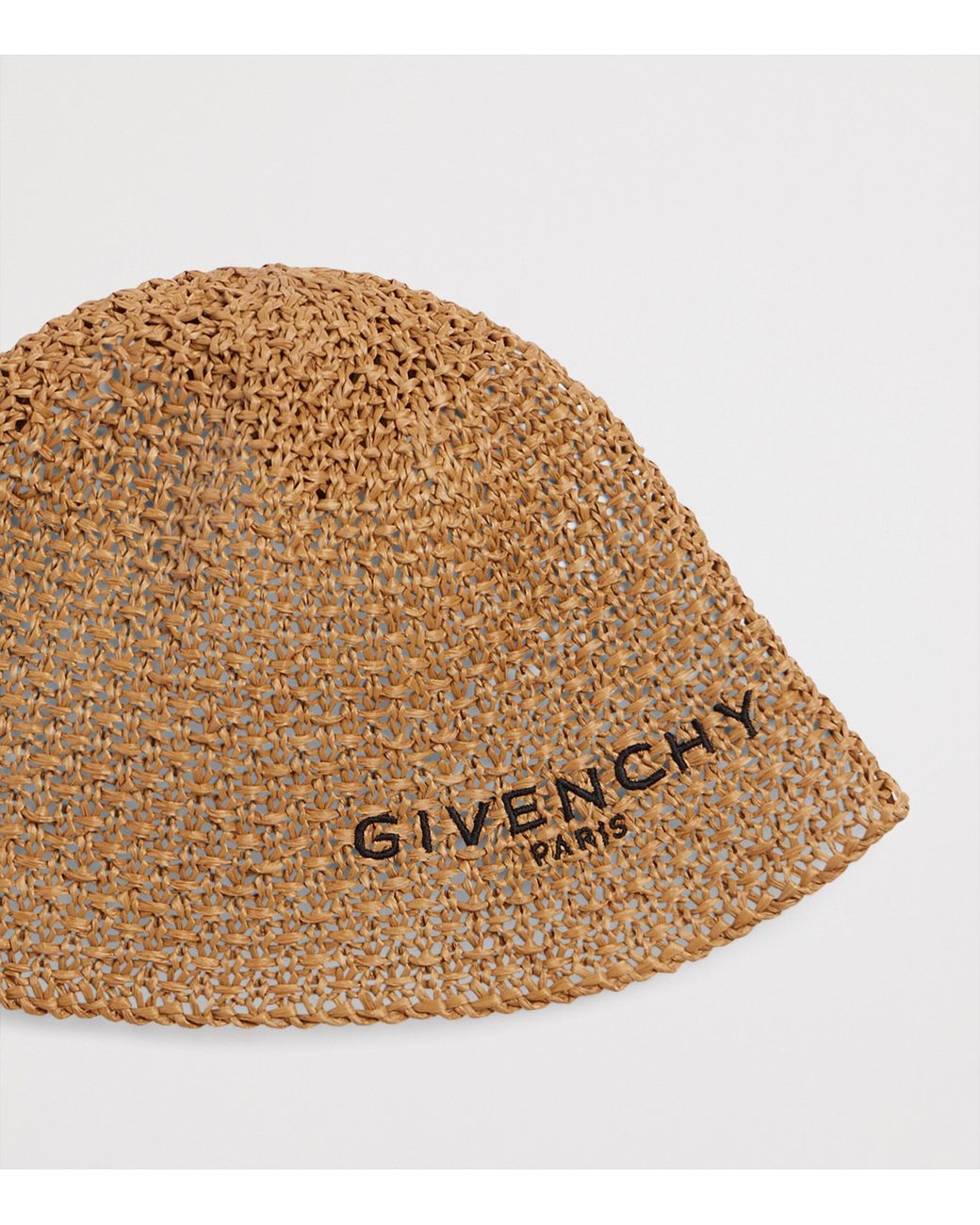 Givenchy Brown Raffia-Effect Bob Hat