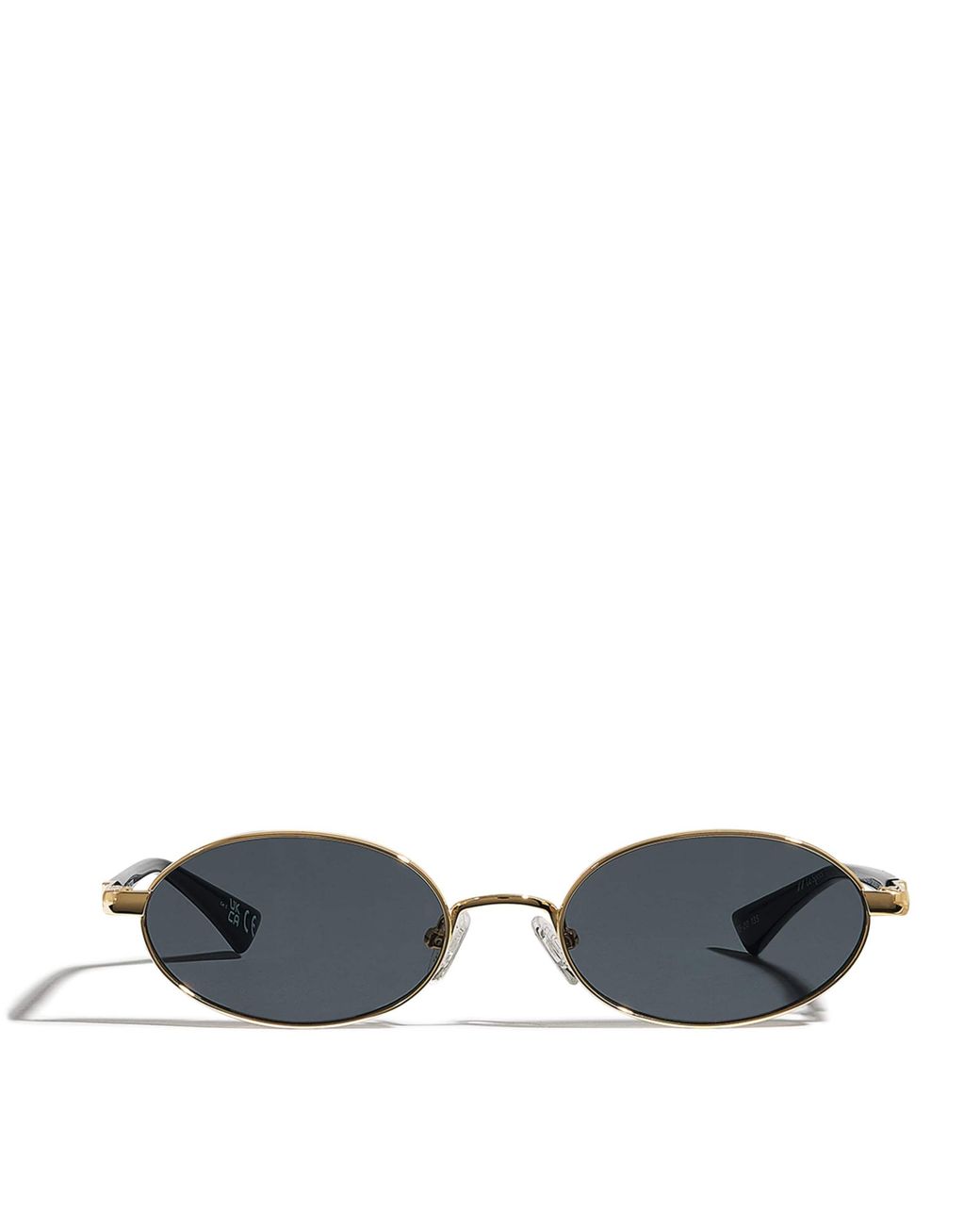 Le Specs Blue Icicle Oval Sunglasses
