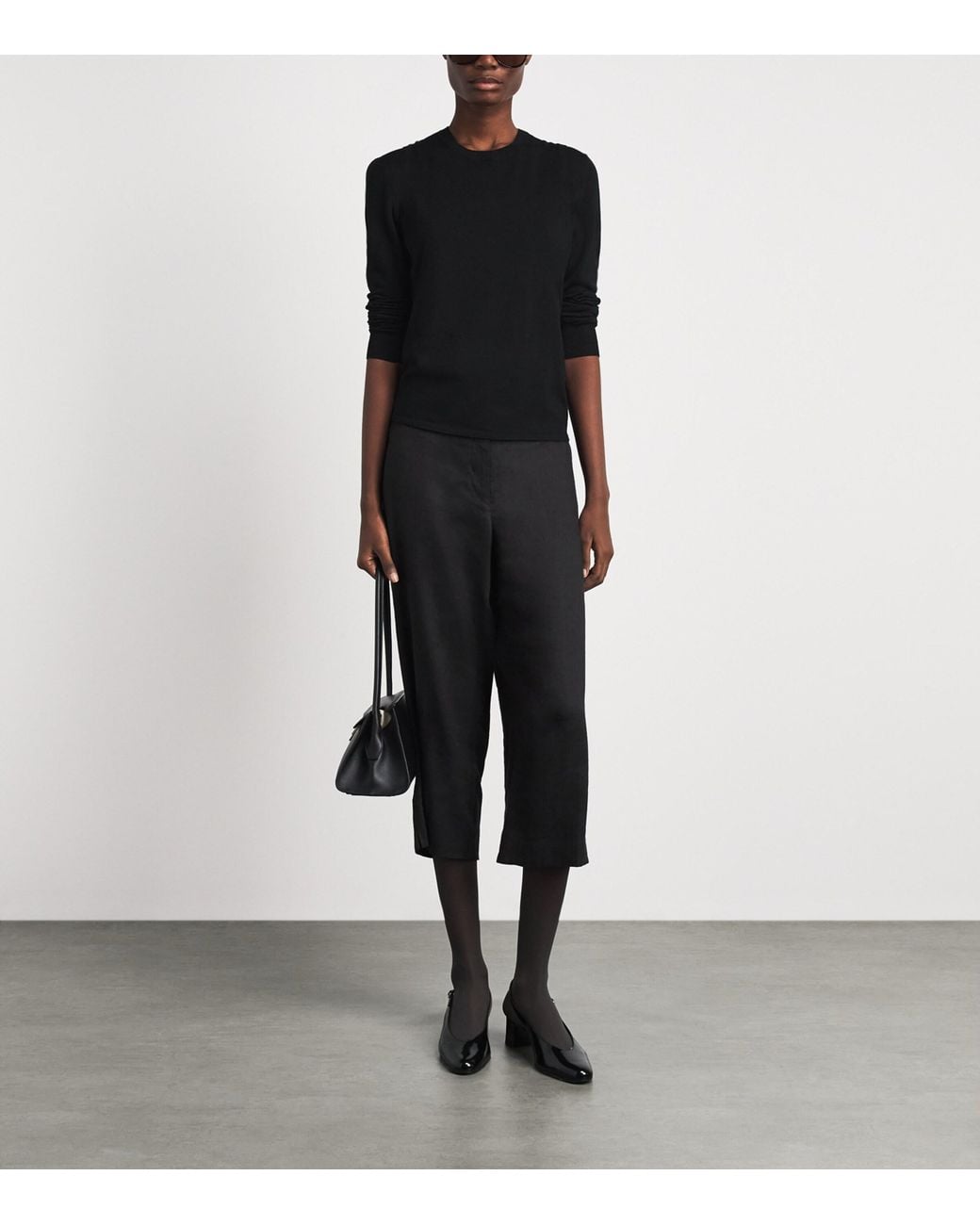 Theory Black Wool Tank Top