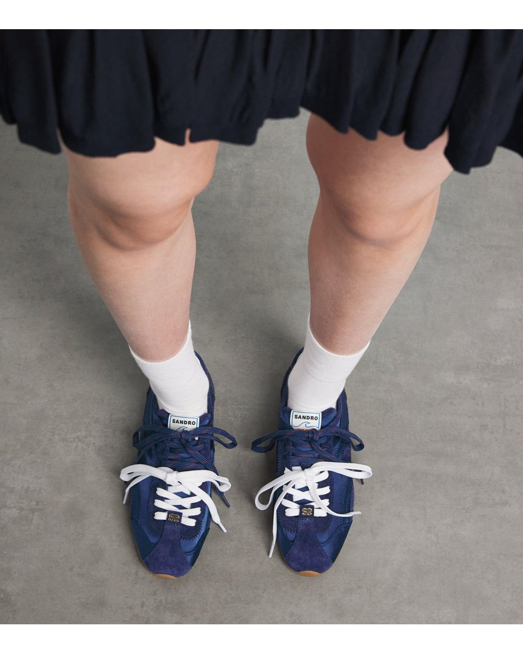 Sandro Blue Light Wave Sneakers