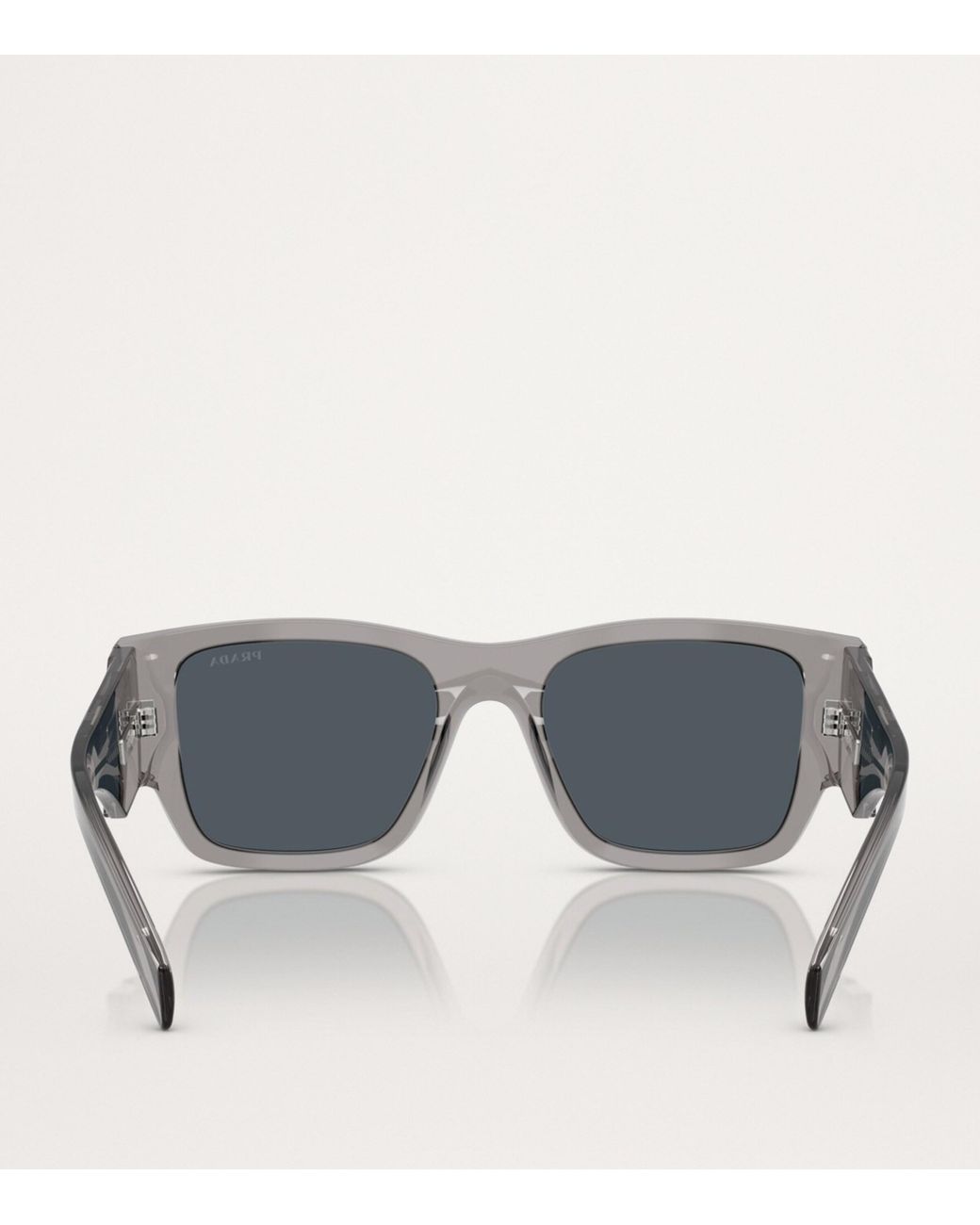 Prada Gray Metal Pr10Zs Sunglasses for men