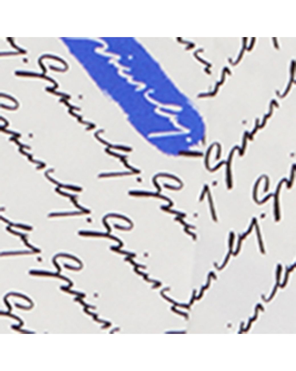 Givenchy Blue Silk Twill Signature Scarf