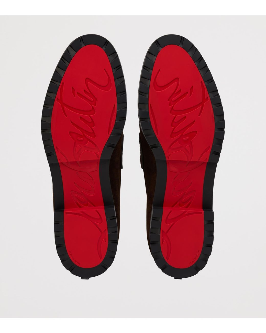 Christian Louboutin Brown Cavavin Suede Derby Shoes for men