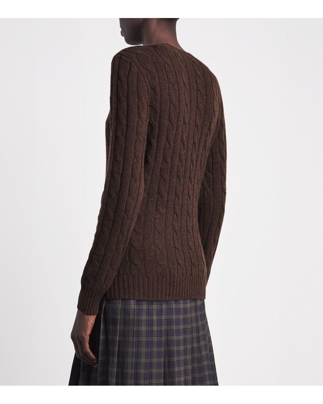 Polo Ralph Lauren Brown Wool-Cashmere Julianna Sweater