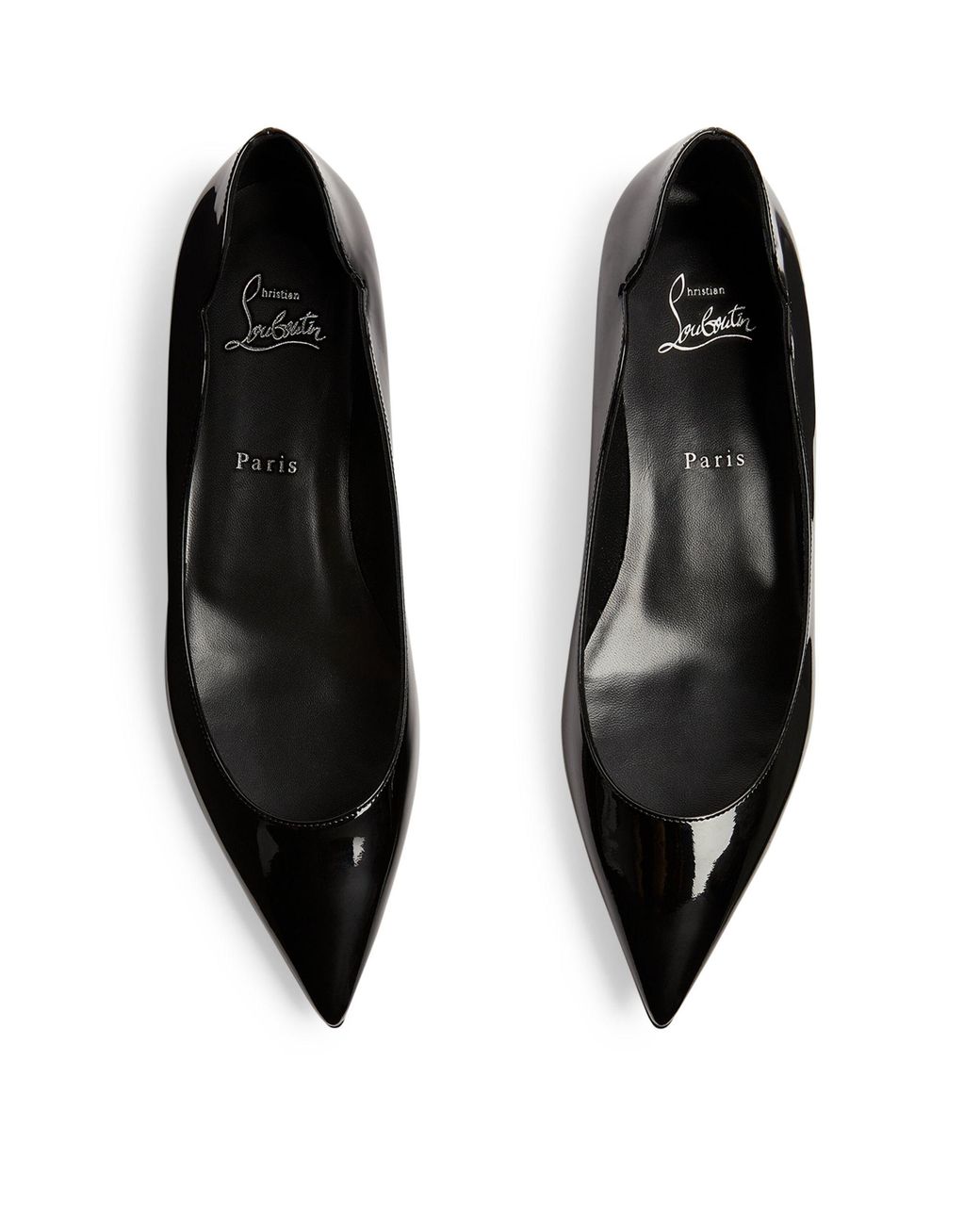 Christian Louboutin Hot Chickita ブラック CHRISTIAN LOUBOUTIN Hot Chickita Flat Black Patent 40.5 (New