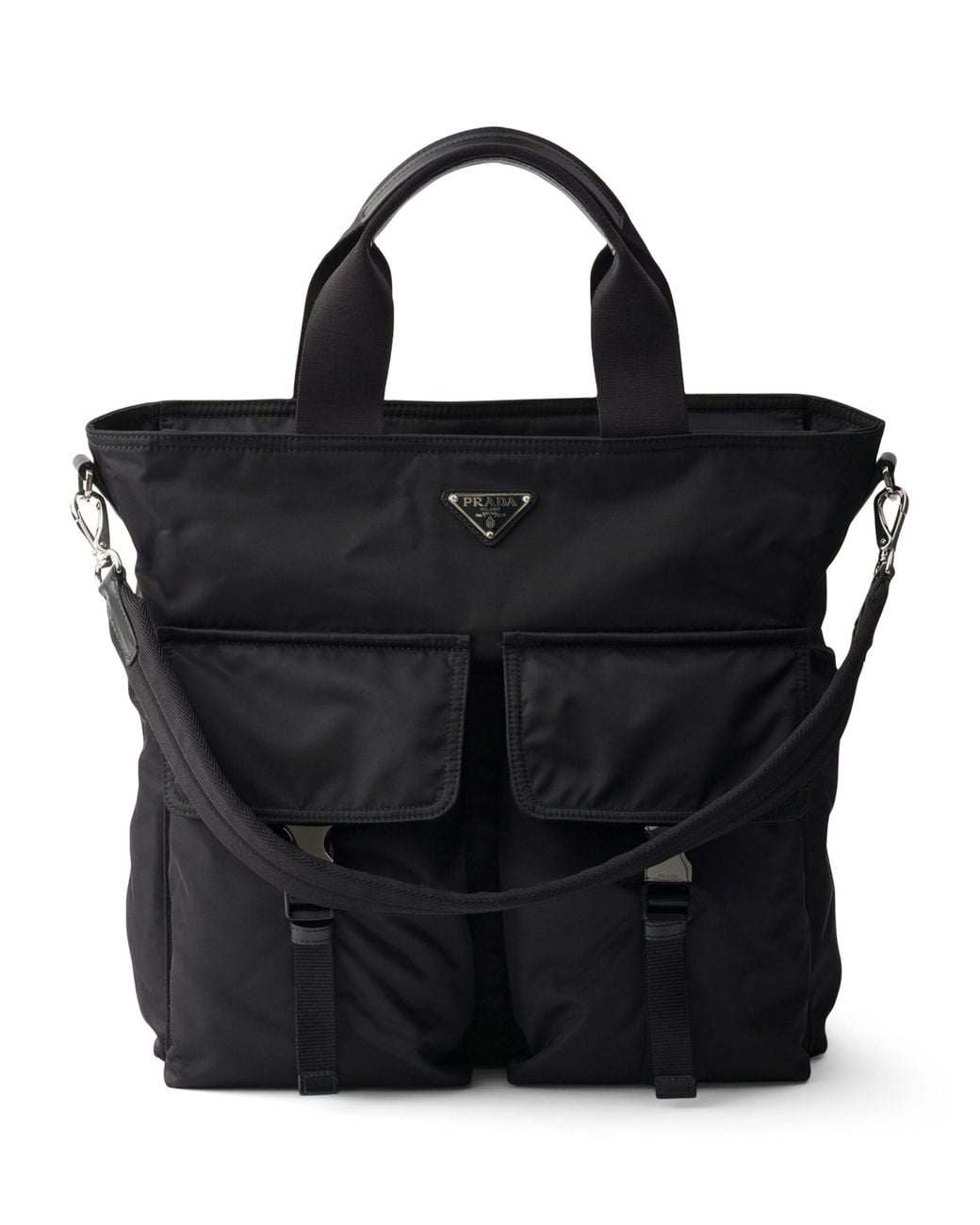 Prada Black Re-Nylon Explore Tote Bag for men