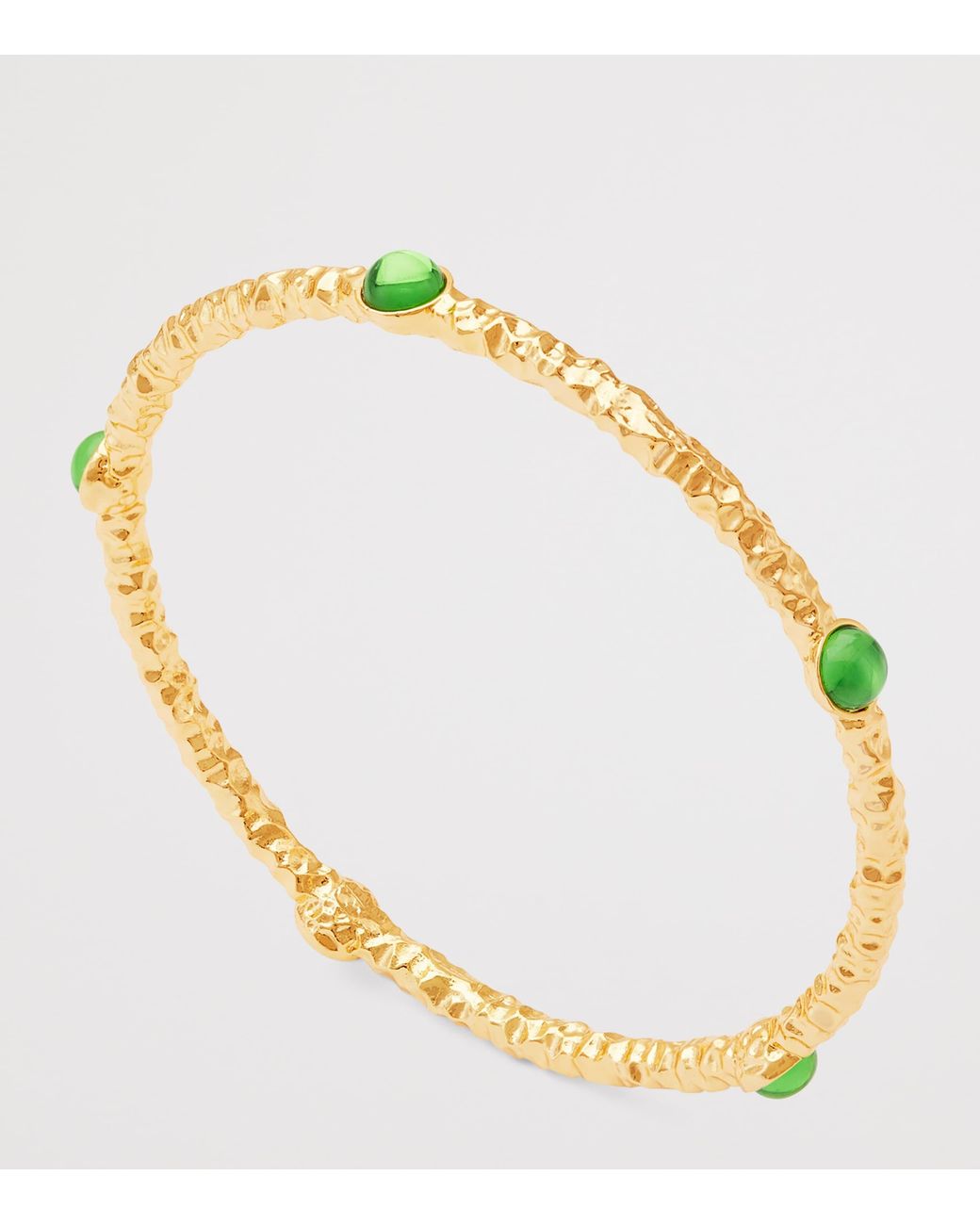 Halcyon Days Natural Plated Cabochon Bangle