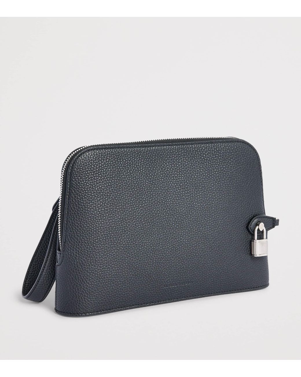 Dunhill Black Leather Bourdon 27 Pouch for men