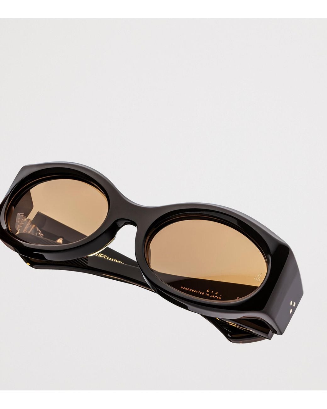 Jacques Marie Mage Black Gia Oval Sunglasses