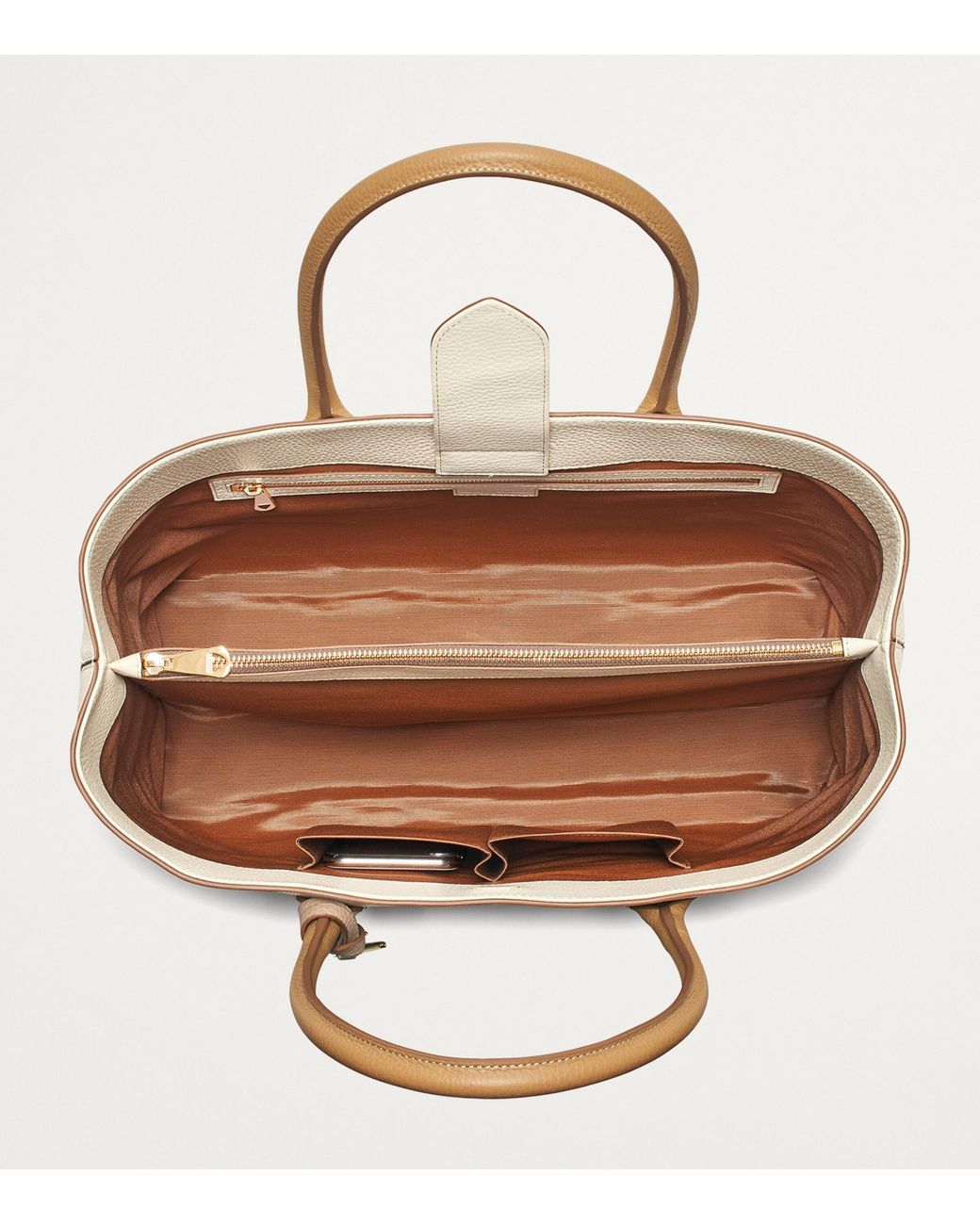 Aspinal Natural Leather London Tote Bag