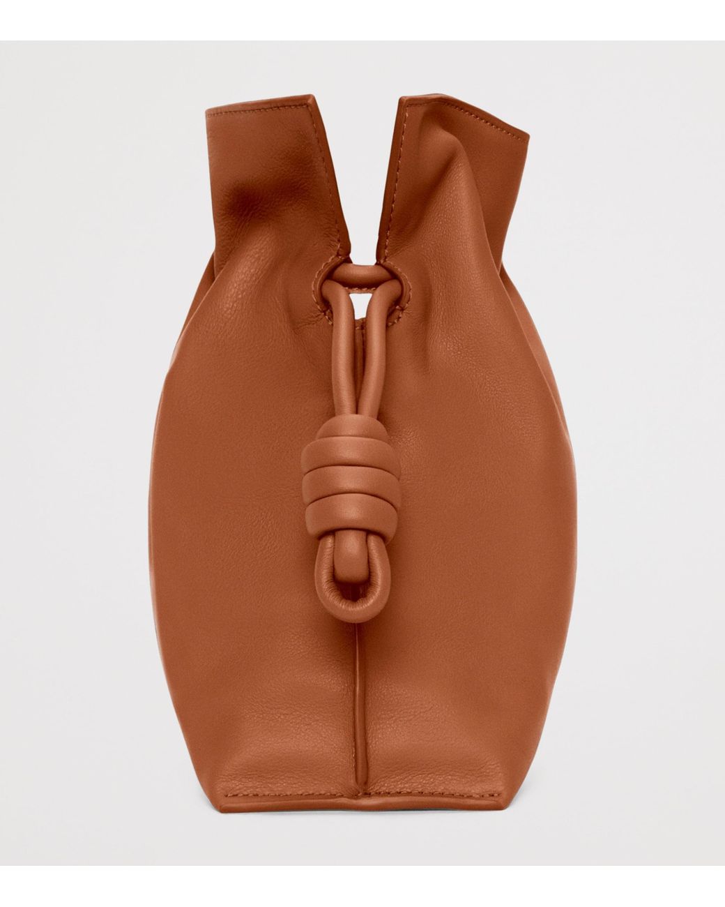 Loewe Brown Medium Leather Flamenco Clutch Bag