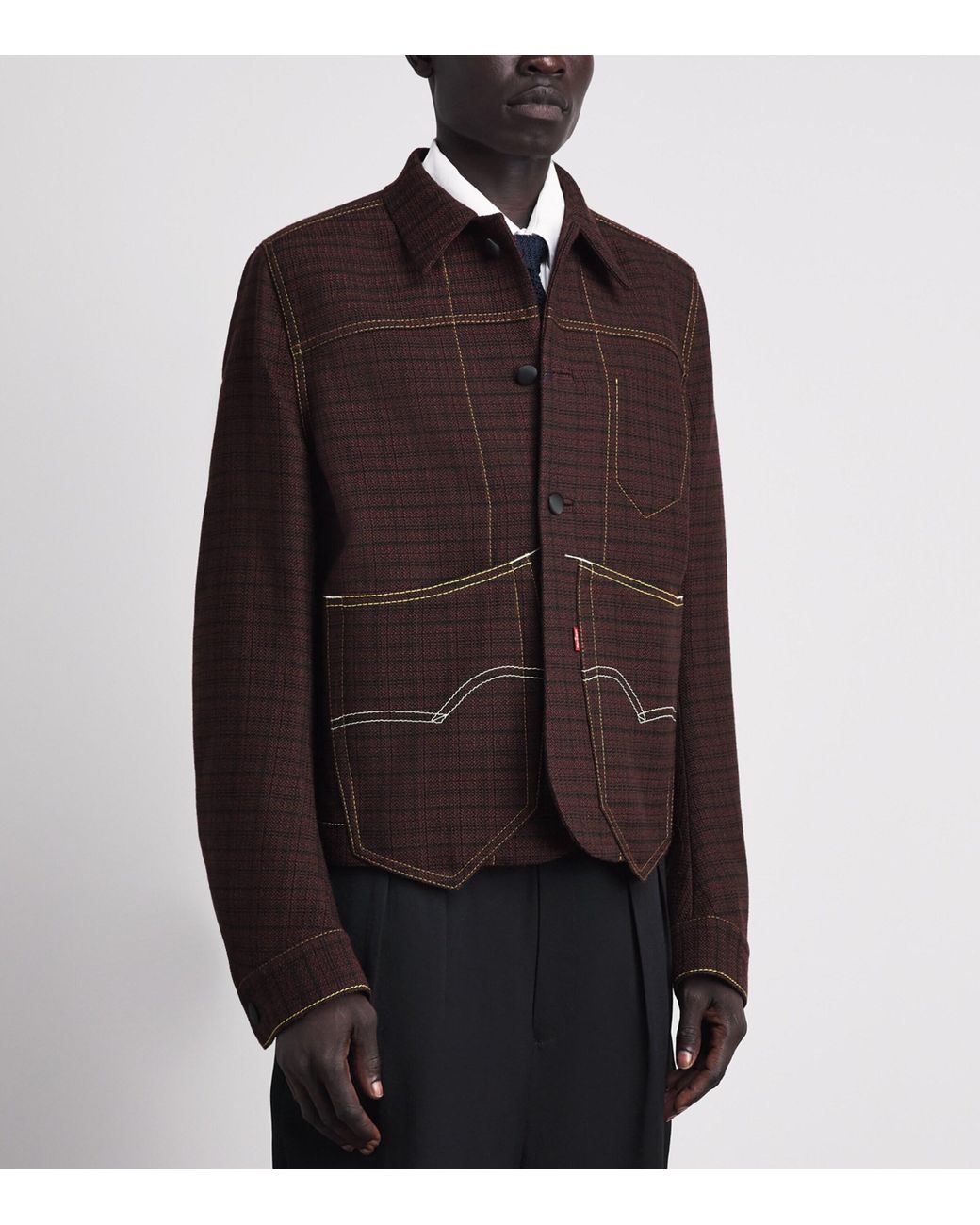 Junya Watanabe Brown X Levi's Wool-Blend Bomber Jacket for men