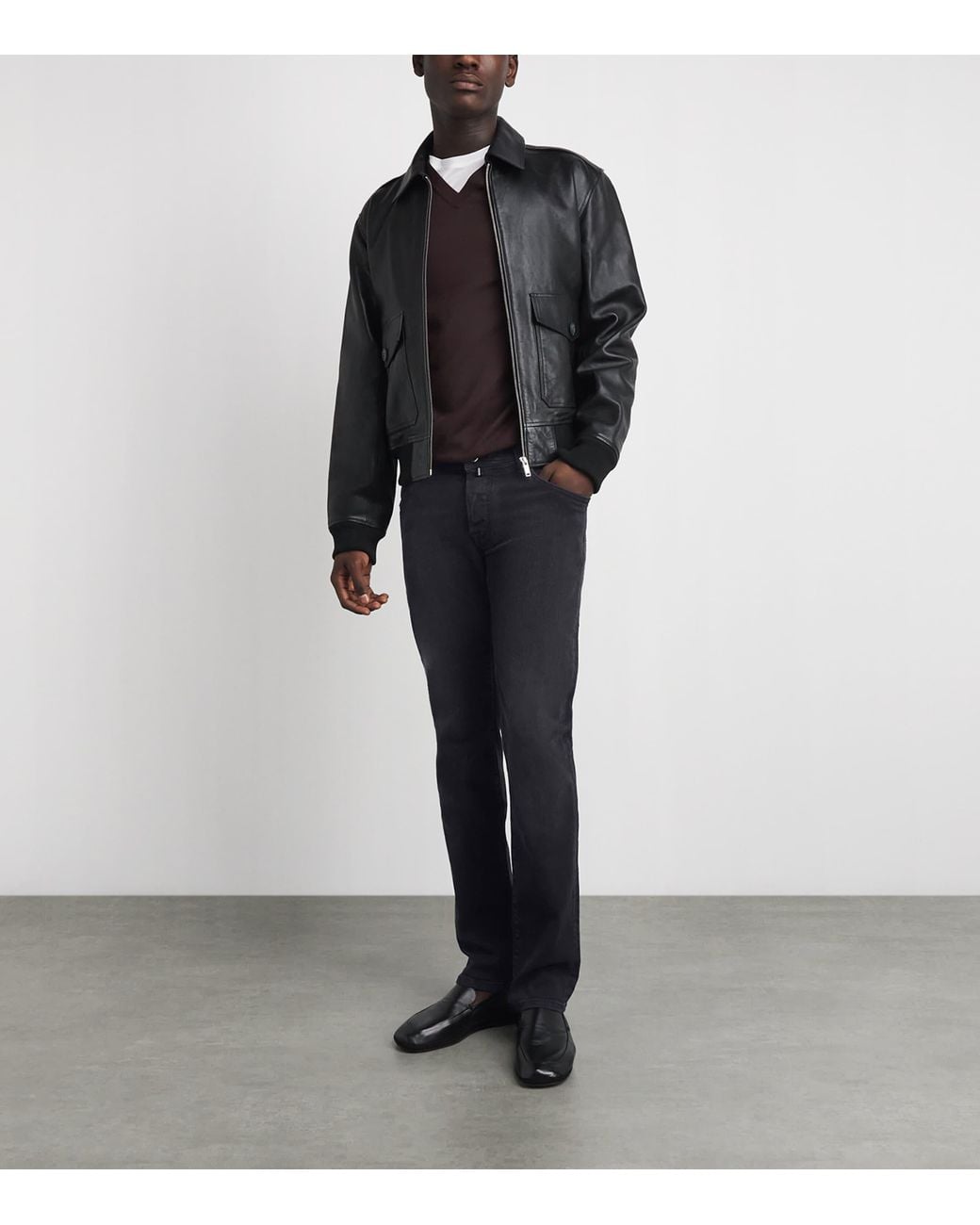 Jacob Cohen Blue Pony Hair-Patch Nick Slim Jeans for men