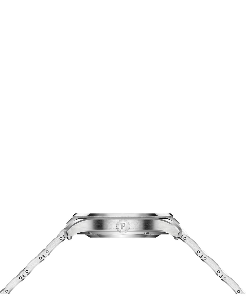 Piaget Metallic Stainless Steel And Diamond Polo Date Watch
