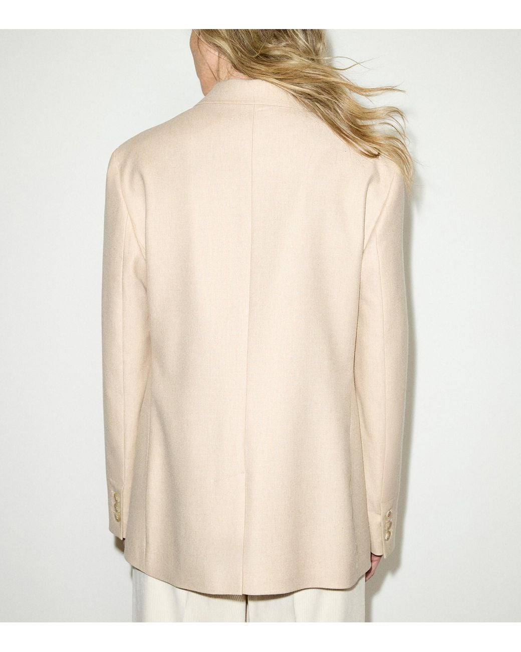 MAX&Co. Natural Virgin Wool-Blend Blazer