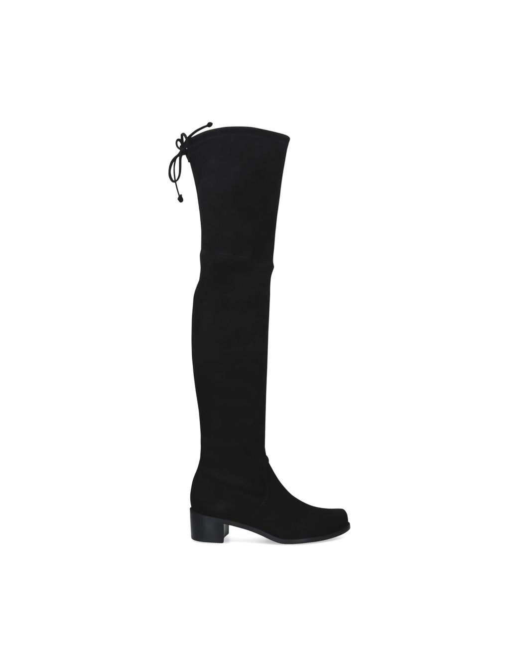 Stuart Weitzman Black Suede Midland Over-The-Knee Boots