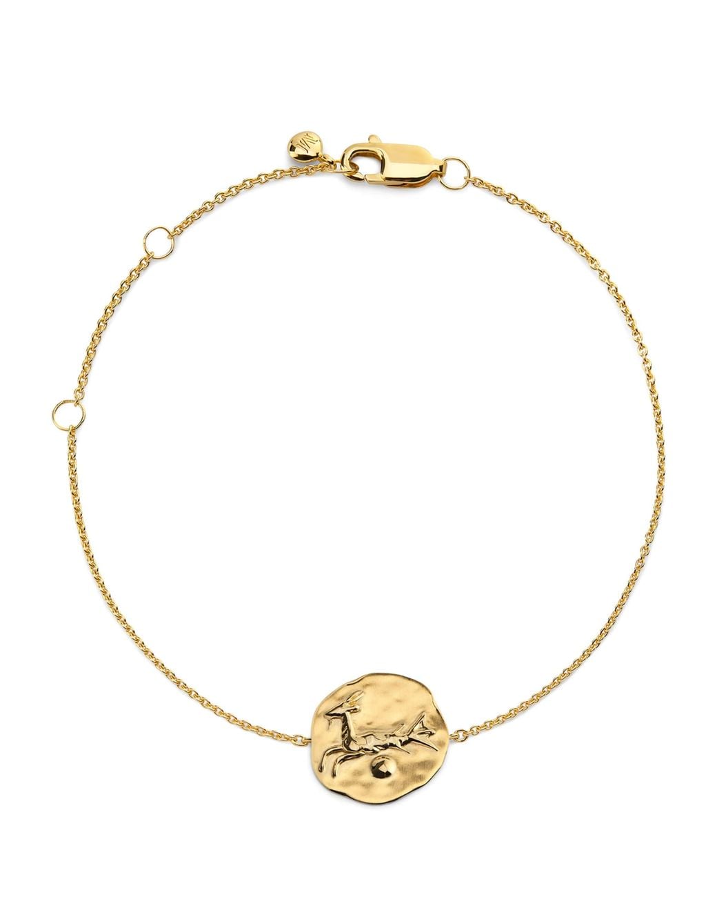 Monica Vinader Metallic Vermeil Capricorn Zodiac Bracelet
