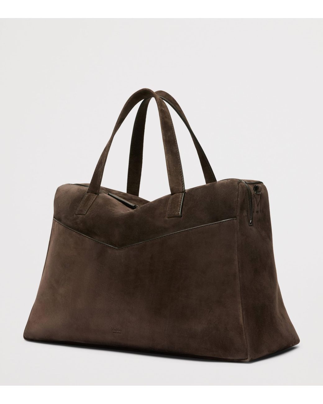 Max Mara Brown Suede Tote Bag