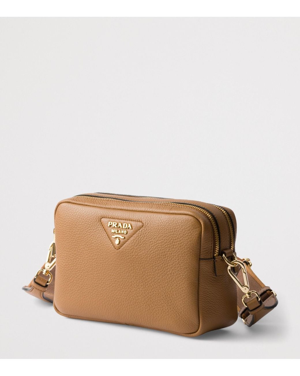 Prada Brown Small Leather Cross-Body Bag