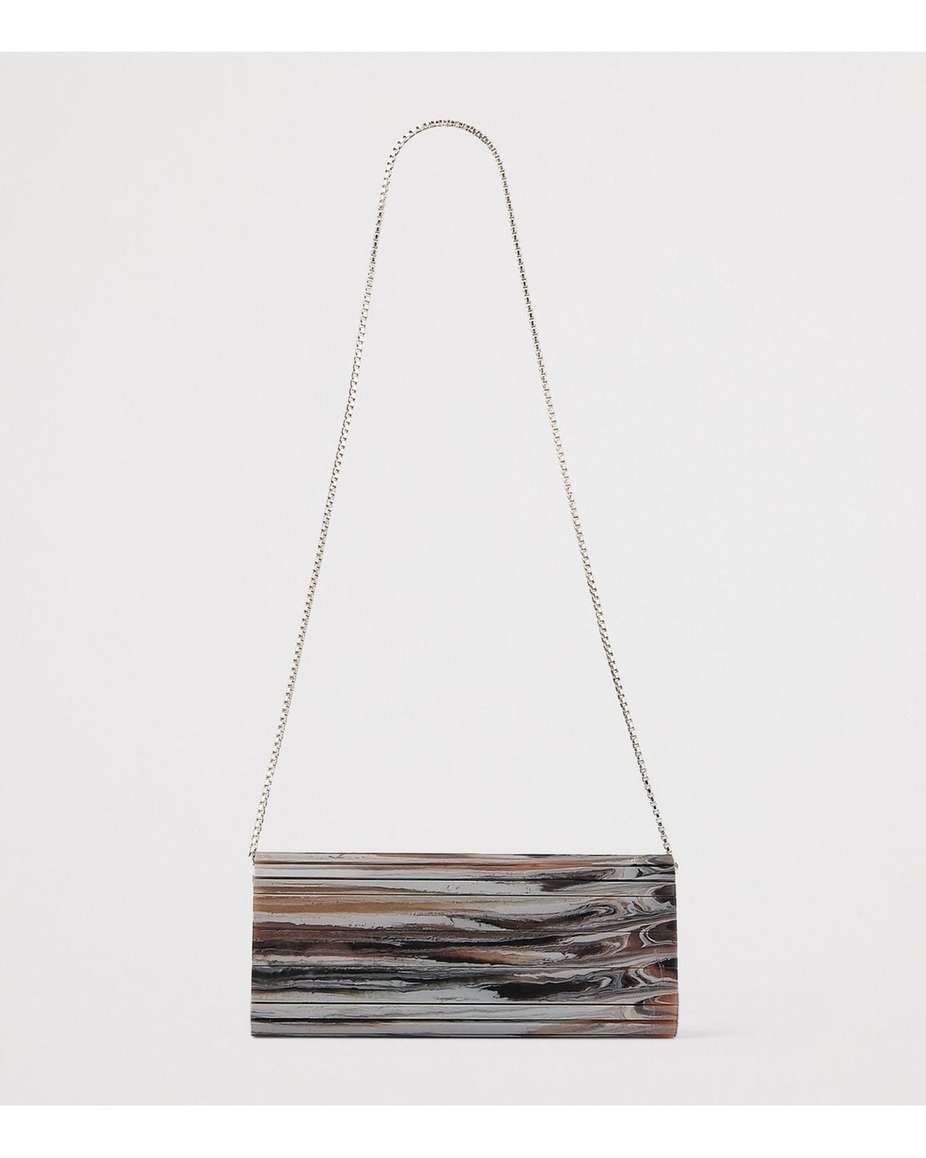 Jimmy Choo Gray Sweetie Panelled Clutch Bag
