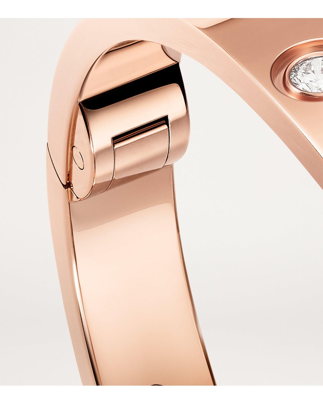 Cartier Pink And Diamond Love Bangle