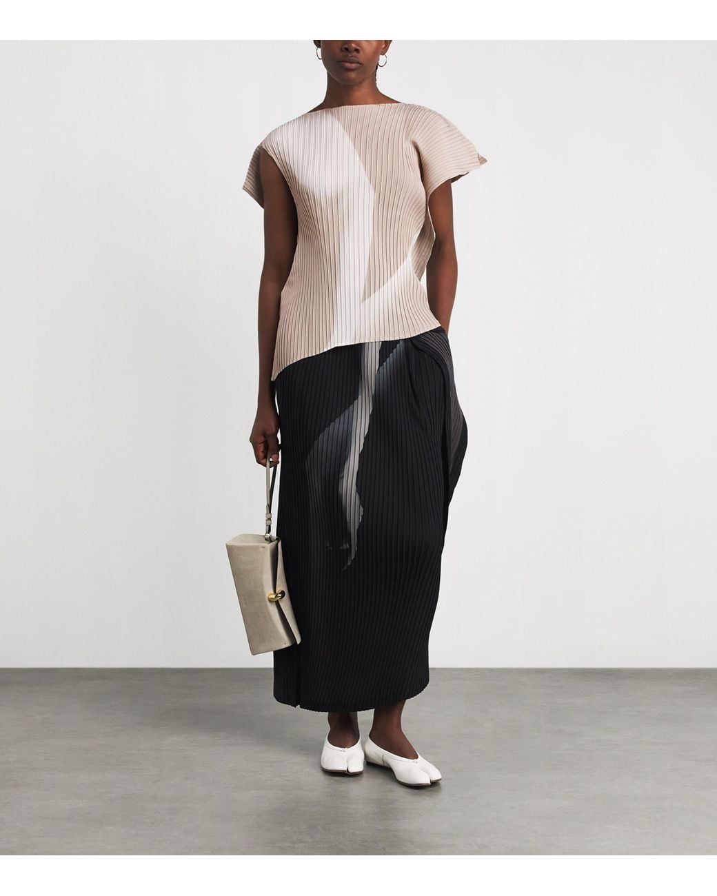 Issey Miyake Pink Hands Of Lover Pleats Top
