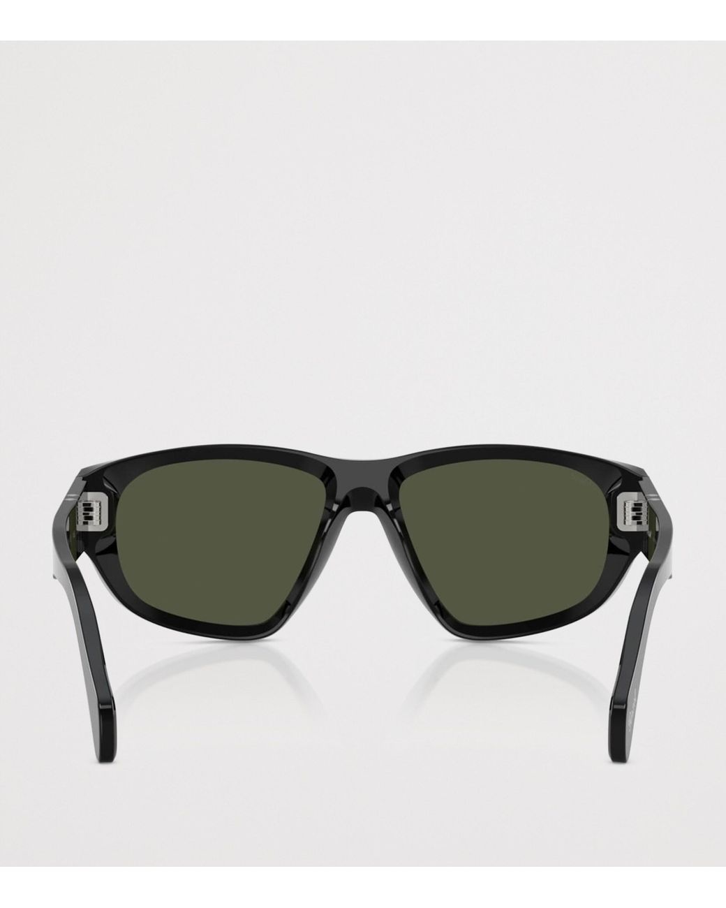 Persol Green Acetate Irregular Sunglasses