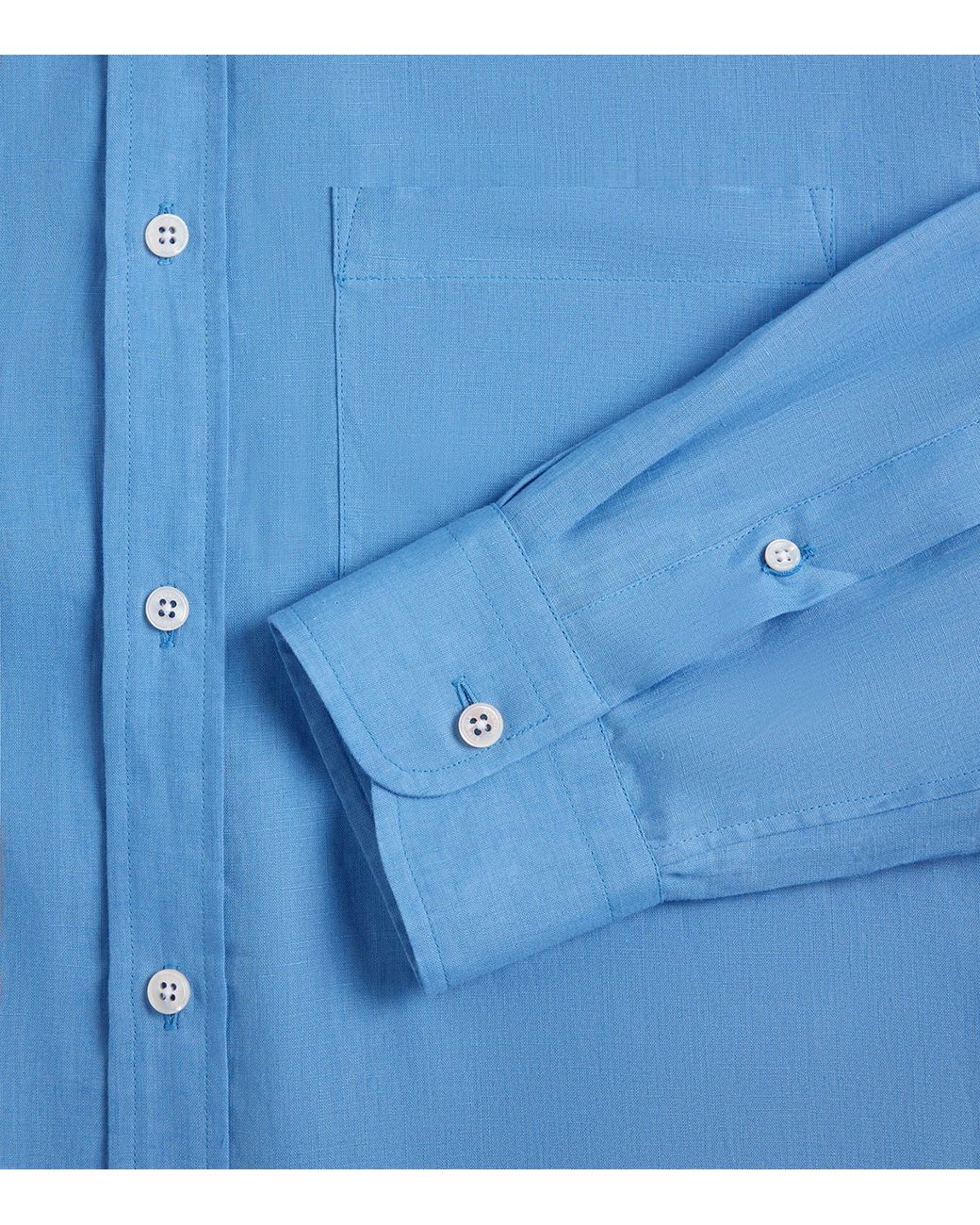 Dunhill Blue Linen Shirt for men
