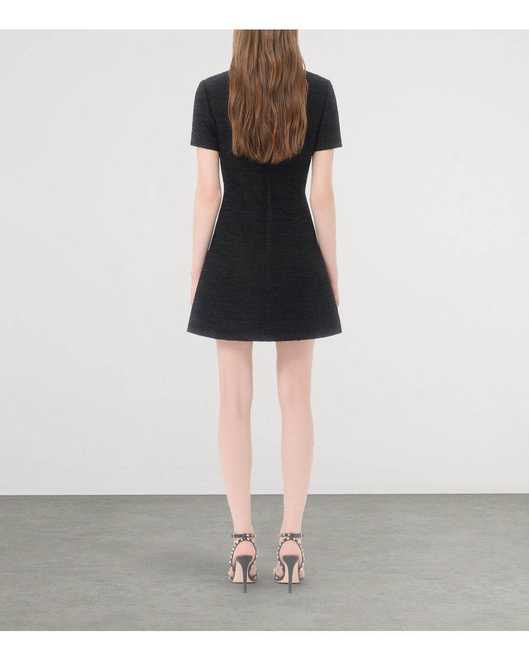 Valentino Black Embellished Mini Dress