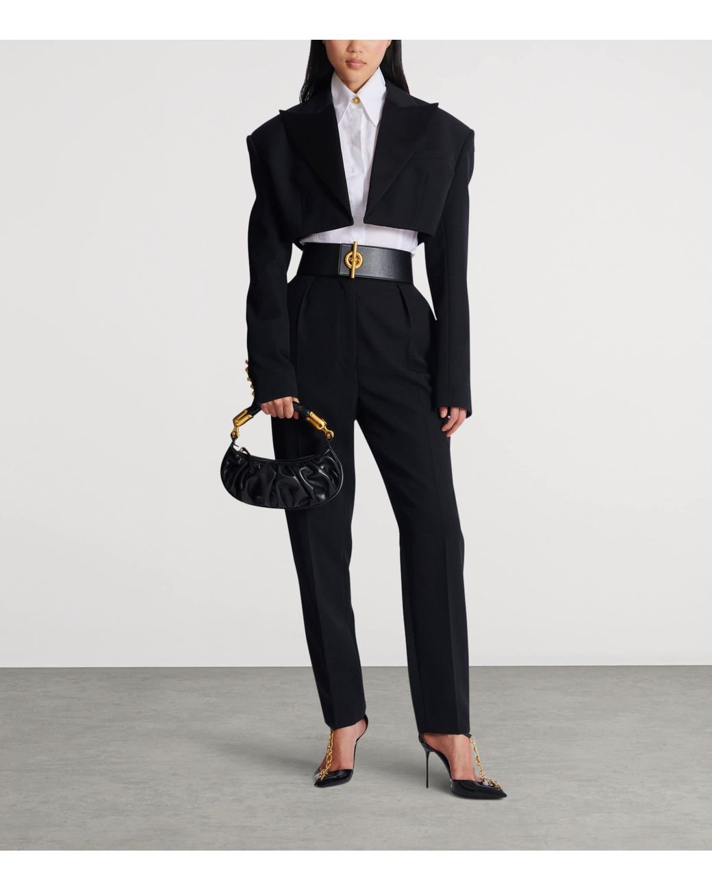 Balmain White Cotton Poplin Shirt